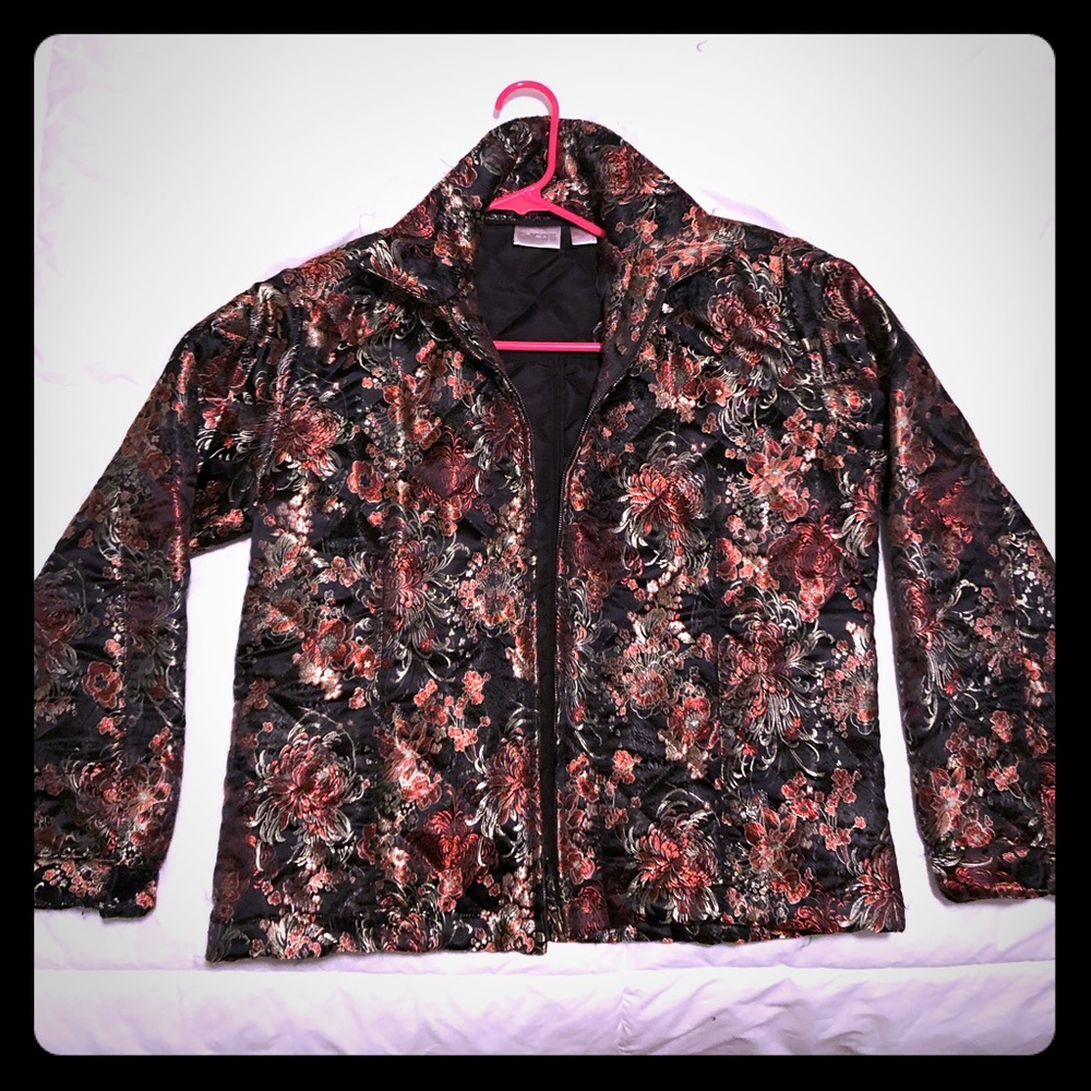 COPY - 🥀Asian Inspired Print Quilted Jacket🎋